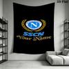 S.S.C. Napoli Custom Name Wall Tapestry Aesthetic Wall Hanging Printed Fabric Blanket Decorative Tapestries for Bedroom Living Room Home Decor
