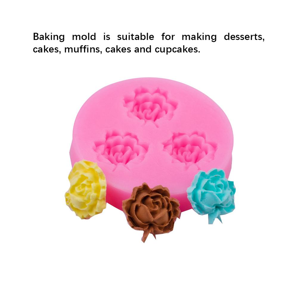 Silicone Mold Flower Wedding Party Festival Holiday Home Cafe Cake Pudding Homemade Fondant Dessert Decorating Mould