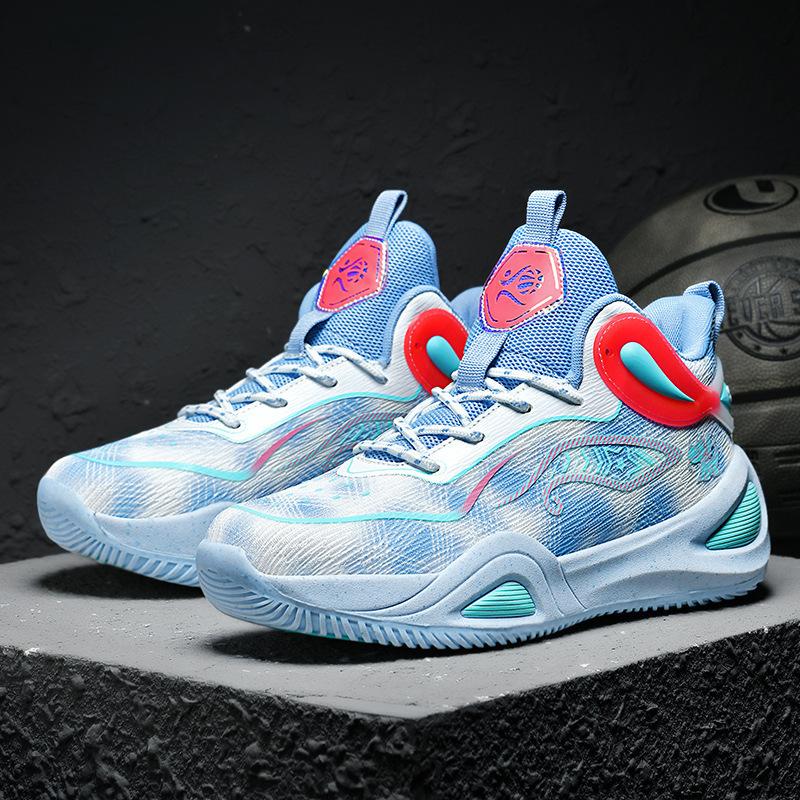 New couple basketball shoes boots student sports running shoes adolescent primary school students actual combat cement boots men