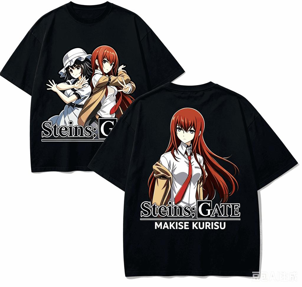 Steins Gate Anime Lover TShirt Harajuku Cotton NewModel High Street Retro Fashion Oversized Unisex Hot Product Comfortable Tee
