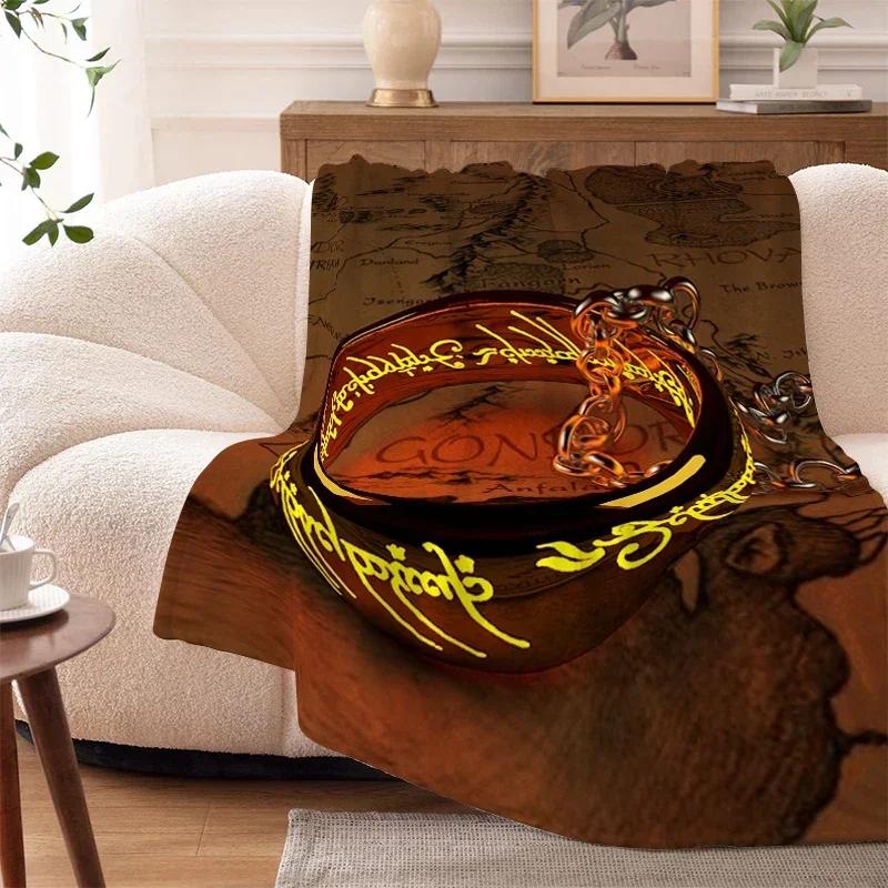 Camping Blanket Sofa Winter King Size The L-Lord of The R-Rings Bed Fleece Custom Nap Fluffy Soft Blankets Microfiber Bedding