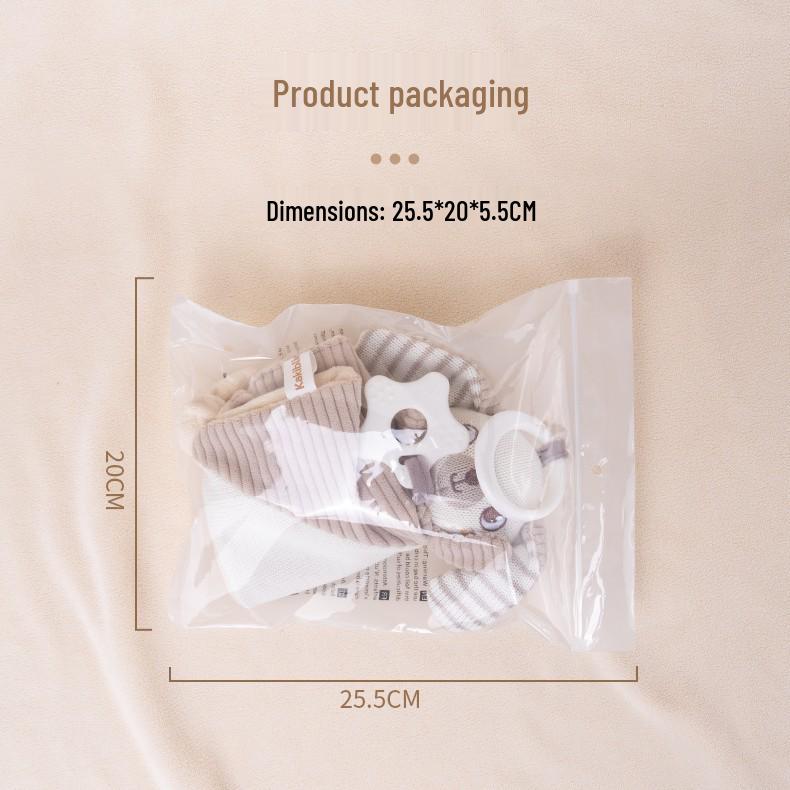 Chewable Cotton Baby Soothing Doll & Bib: Infant Sleep Companion