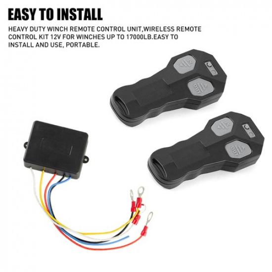 AUXITO Wireless Electric Winch Remote Control Kit 12V Handset 2PCS 150FT 4WD EA