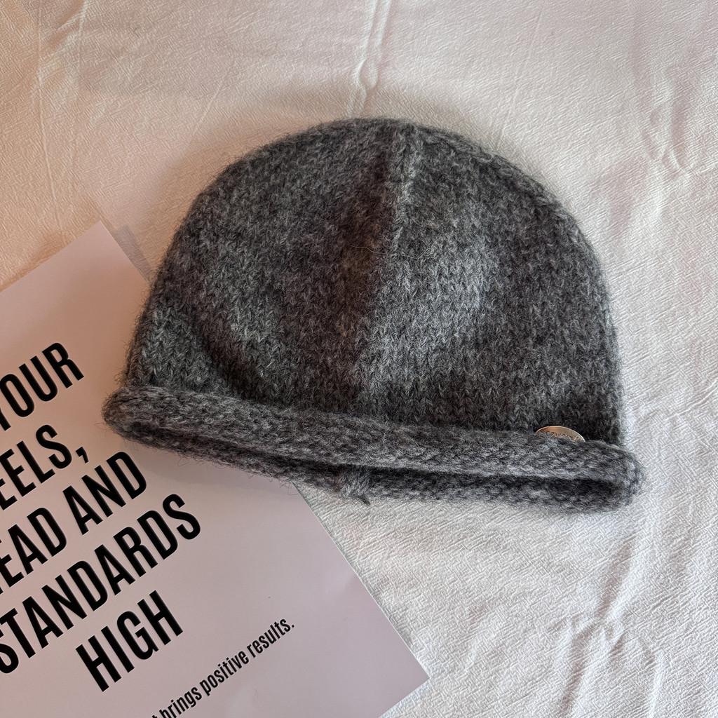 Beanie Women Wool With Letter Embellishments For Fall And Winter Style Street