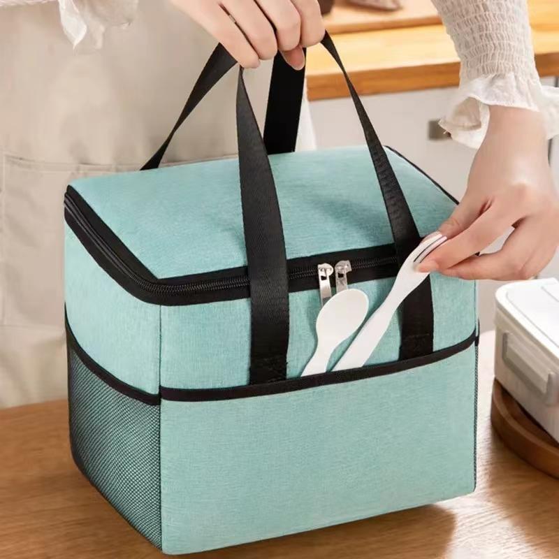 Fashion Large Capacity Leakproof Lunch Cooler Bags for Women Men Outdoor Travel Picnic Thermal Insulation Bag Box