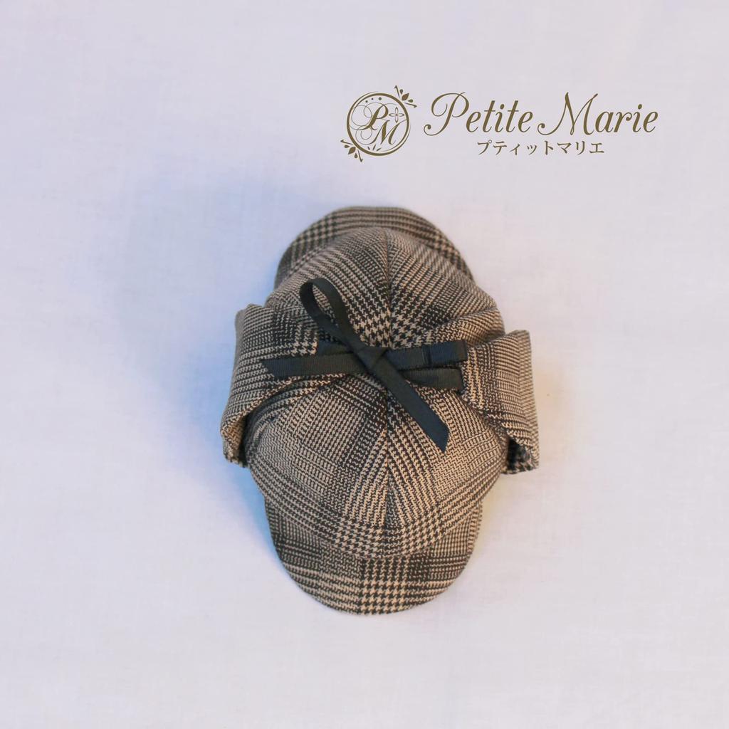 DD MDD Compatible to Deerstalker Hat British Glen Plaid Brown and Black Deerstalker Hat Detective Cosplay inch 40cm 60cm Doll BJD Doll other than the