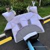 Thickened Windproof Electric Motorcycle Windshield Cover - Waterproof, Fleece-Lined for All Seasons
