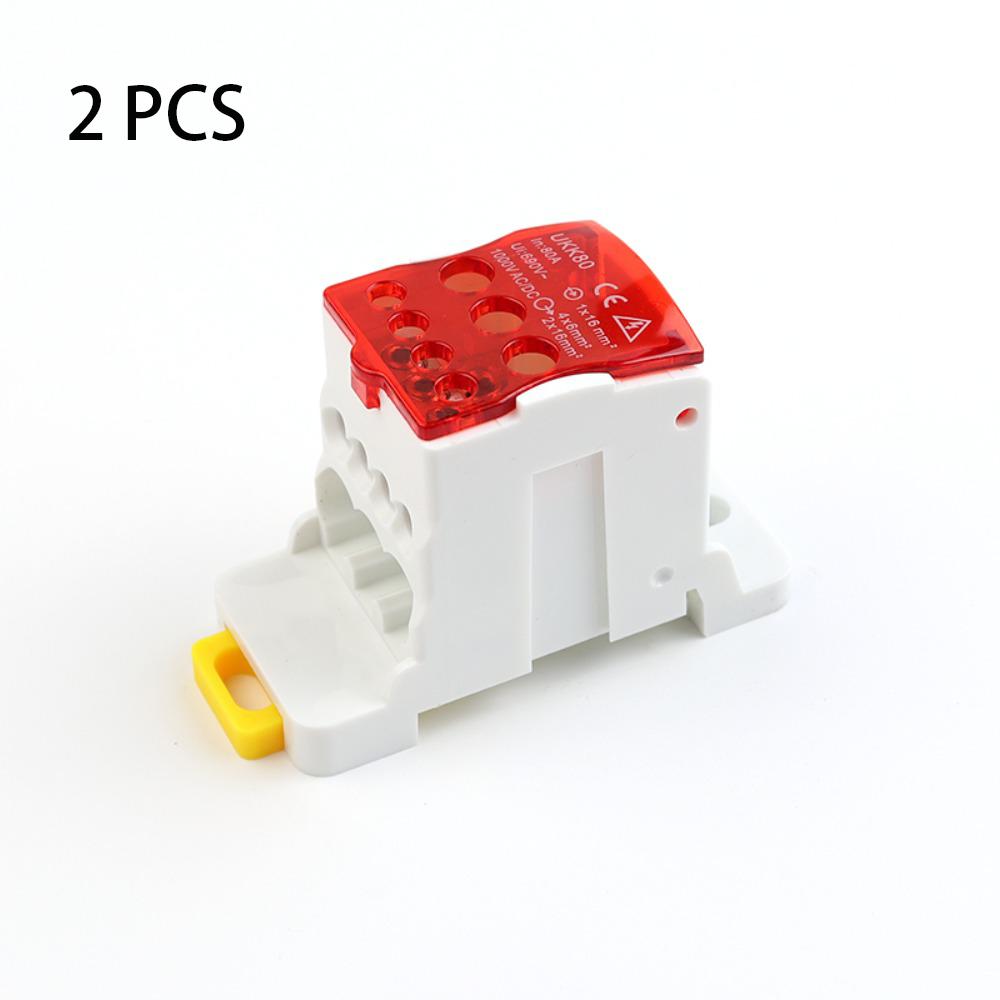 

2 PCS UKK80A розгалужувач клемної шини великого струму з кількома розгалуженнями дротяного з’єднувача Однополюсна розподільна коробка сильного струму