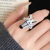 Zartes Tier Pferd Ring Set Vintage Öffnungs Fingerring Cartoon Emaille Ring Valentinstag Geschenk