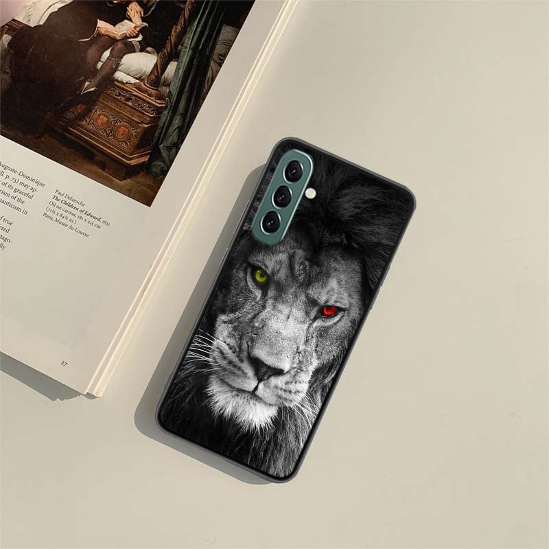 Lion Alpha Male Cub Phone Case For Samsung A55 A35 A25 A15 A54 A34 A24 A14 A70 A71 A50 A51 A17 A05S Galaxy A40 A41A30 A31 A20S A