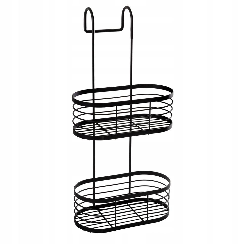 Awd Interior 1993 Shower Shelf, Black, Double, Hanging, 1 Pc