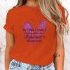 (High Quality T Shirt)New In This Family Nobody Fights Alone Alzheimer'S Awareness Print T Shirt Women Short Sleeve Tops Tees