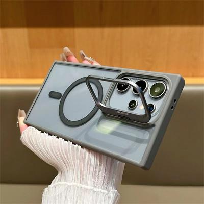 Uchwyt na obiektyw aparatu Macsafe Magnetyczne etui do Magsafe Samsung Galaxy S24 Ultra S22 S23 FE Plus S24+ S23+ S24Ultra Przezroczysta osłona