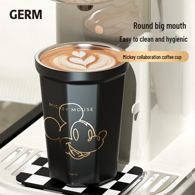 Germ Mickey Series Portable Diamond Insulated Coffee Mug 390ml
