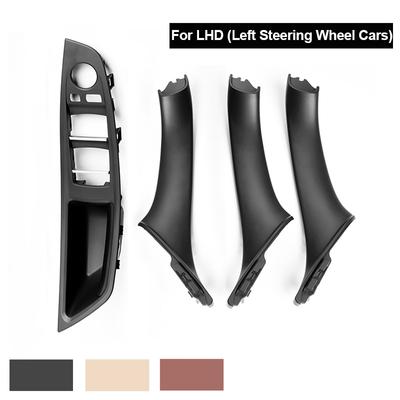 Kvalitní vnitřní panel loketní opěrky předních dveří, ozdobná lišta, sada madel pro BMW řady 5 F10 F11 F18 520i 523i 525i 528i 535i