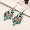 Style Water Bohemian Drop Earrings With Tassels And Rhinestone Details Women For