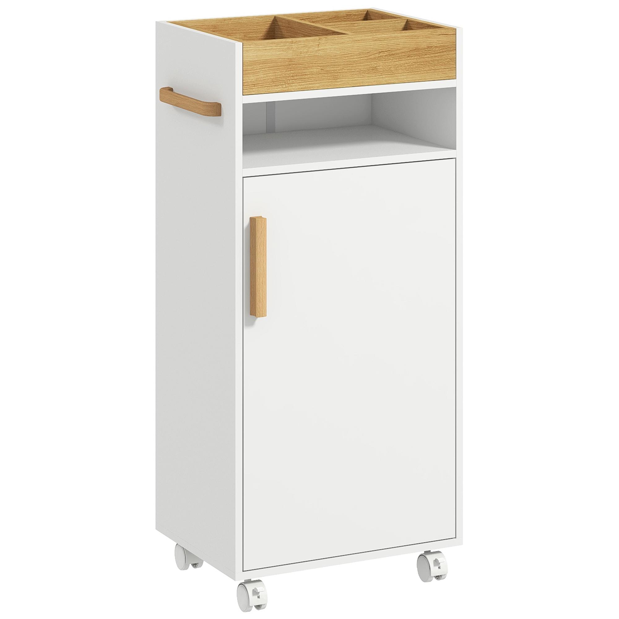 Bathroom Cabinet with Removable Tray, Open