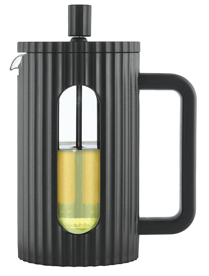 Zaparzacz do herbaty kawy szklany French Press 600 ml czarny KLAUSBERG KB-7746