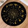 Mystical Constellation Round Mat Tarot Wheel Living Room Non-Slip Carpet Meditation Home Decoration