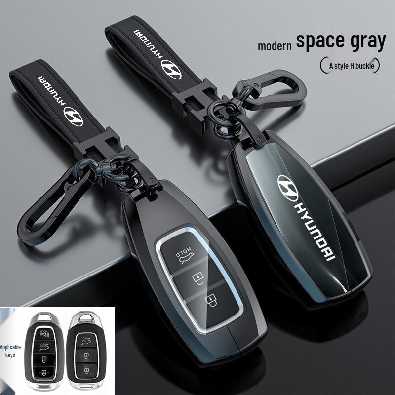 Hyundai Tucson Palisade IONIQ Nexo L Key Case Snap Button Shell