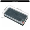 Battery Storage Box Featuring Integrated Power Tester Adjustable Partitions 116 Grid Transparent Cover