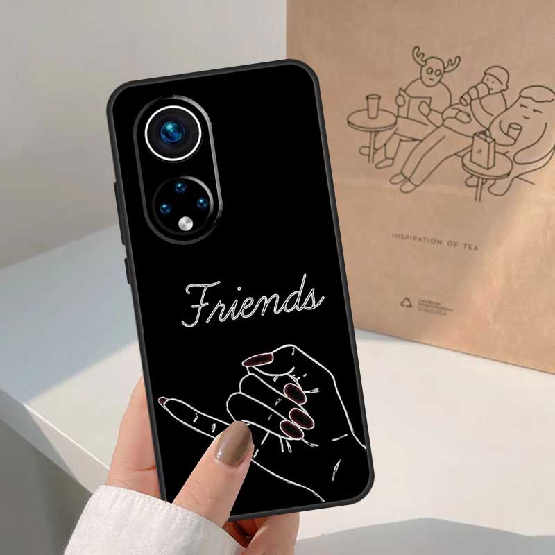 BFF Best Friends Forever Black For Honor Magic 7 Lite 5 6 8 Pro Case For Honor 400 200 90 70 50 X8c X8b X9a X9b X9c X9d Win