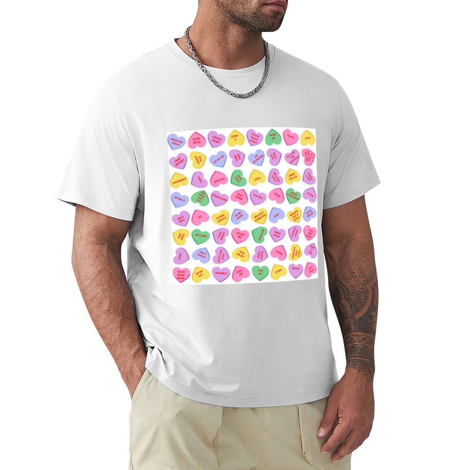Rejected Conversation Hearts Tshirt Sports Basic Short Sleeve Tshirt S