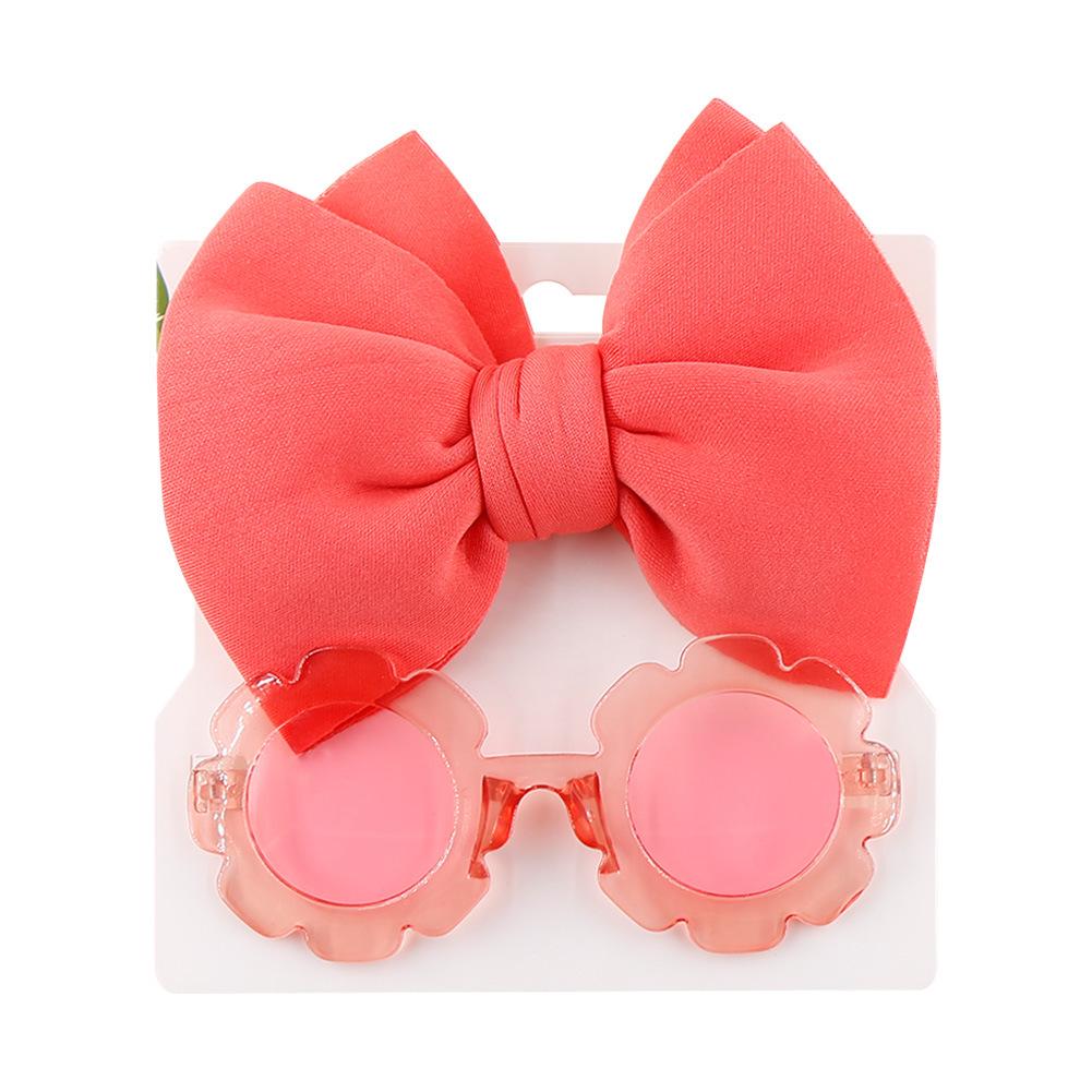 Kids' Cartoon Sunglasses & Headband Set - Girls' Space Cotton Design