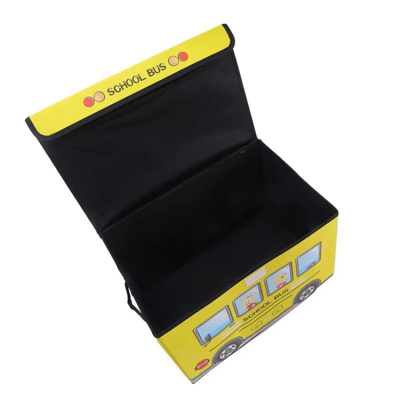 1PC Folding Cartoon Car Clothes Storage Box Waterproof Moisture-proof Toys and Snacks Storage Box Sundry Organizer