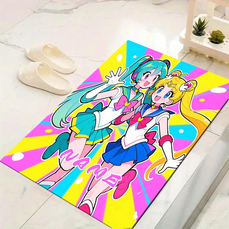 Custom 1Pc Sailor Moon Friendship Rug Office Carpet Indoor Outdoor Entrance Doormat Nonslip Soft And Comfortable Living Room D2915247