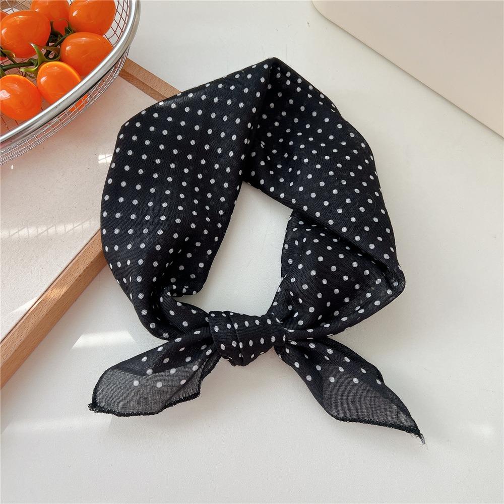 Fashion Floral Print Square Scarf Soft Handkerchief Women Hair Scarf Cotton Linen Head Scarfs Ladies Neck Scarves Summer Autumn