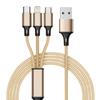 1.25m Fast Charging 3-in-1 Data Cable For Huawei Android Apple Wholesale