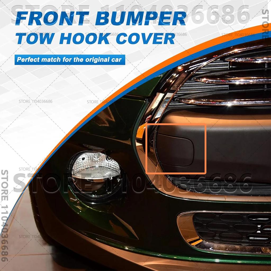 51117337796 Front Bumper Tow Hook Cover Cap Towing Eye for Mini Cooper S F55 F56 F57 Accessories 2016 2017 2018 Right Side
