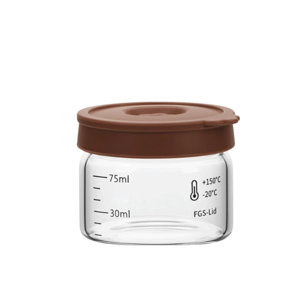 Precision Scale Glass Storage Jar Transparent Airtight Container Practical Clear Glass Jar  Tea 75ML кофейный
