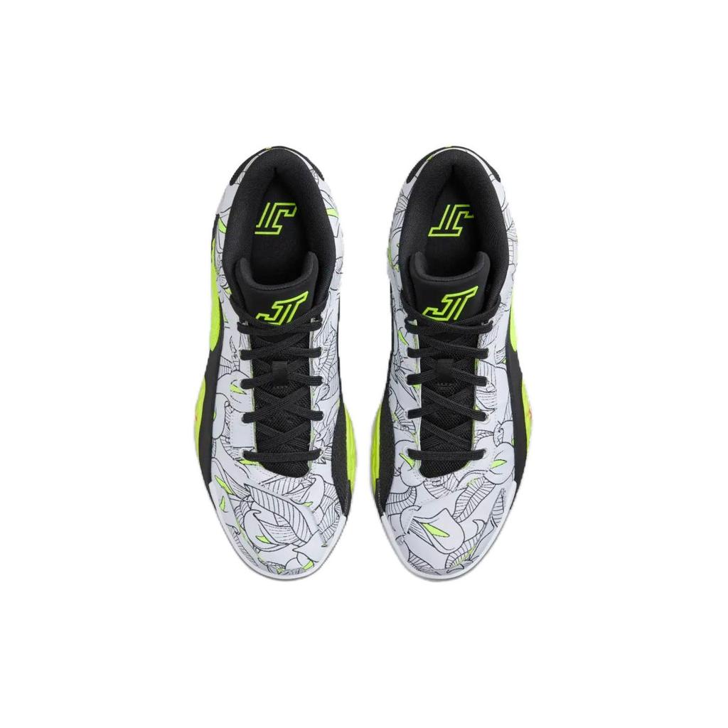 Air Jordan Tatum 2 PF Mommas Boy Herre Sneakers Hvit Volt Svart FZ8823-100