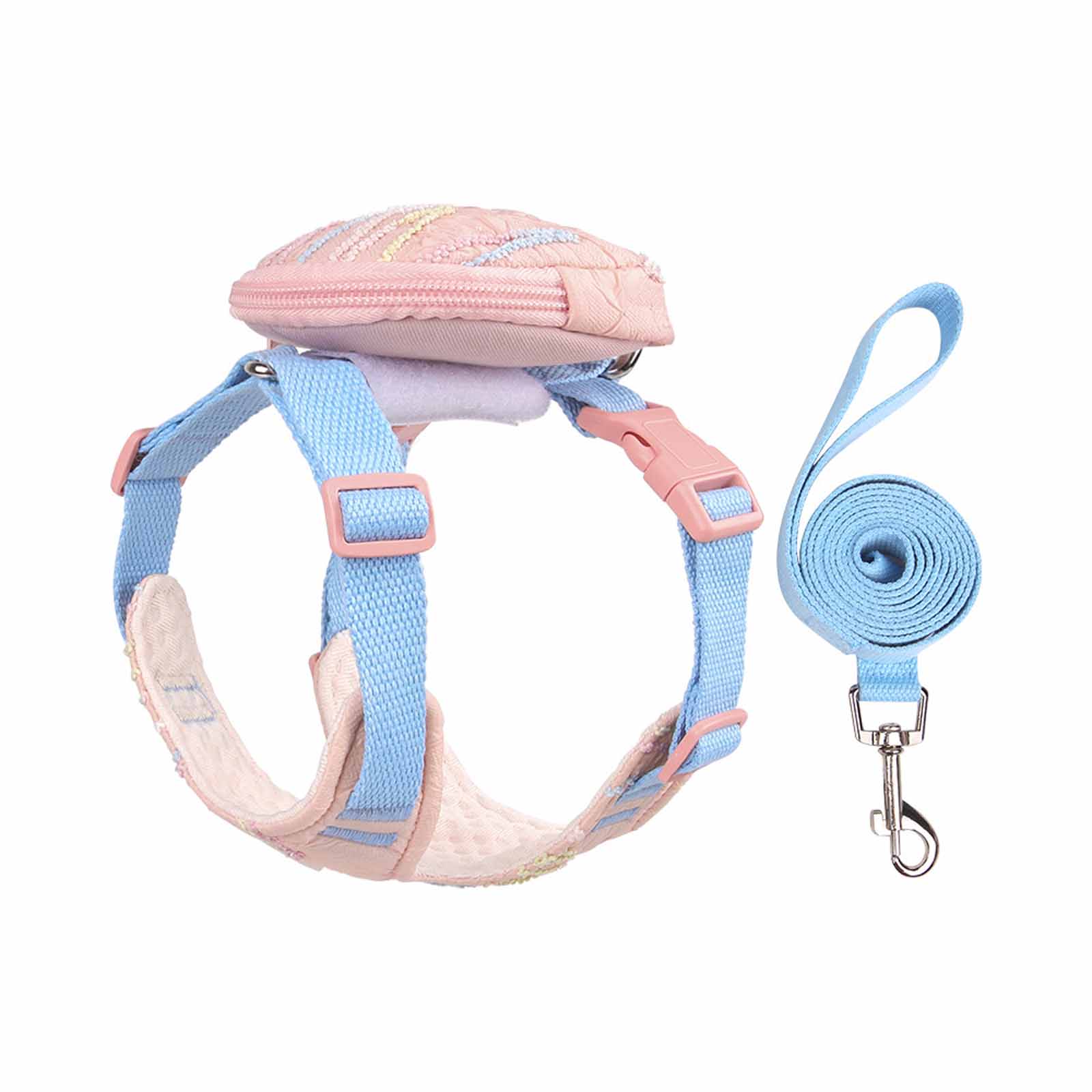 Pet Leash & Puppy Backpack Set, Dog Chest and Back with Leash, Outdoor Walking for Small Dogs XS