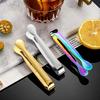 Ice Clamp Stainless Steel Electroplated Ice Tongs Durable Rust-resistant Ice Clip for Bar Kitchen Sugar Cube