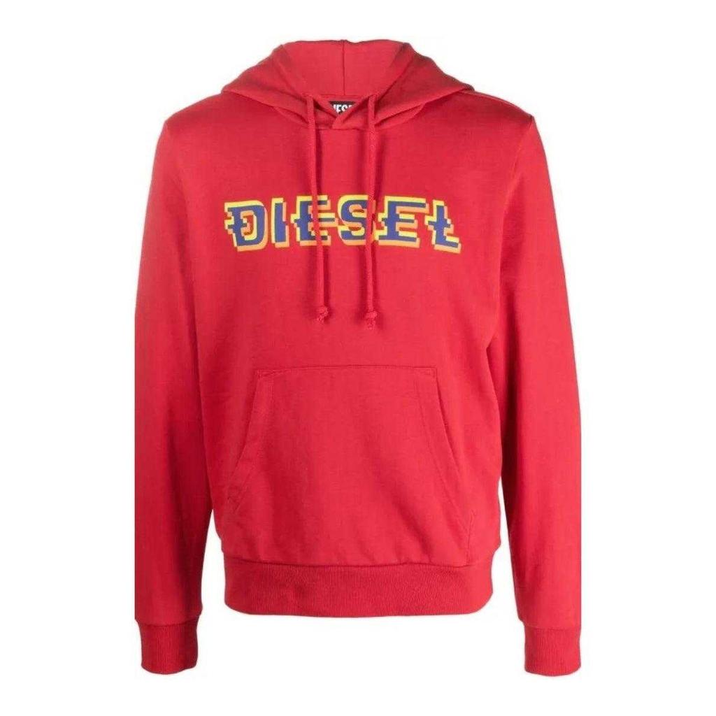 Diesel Mens Pixel Logo Hoodie