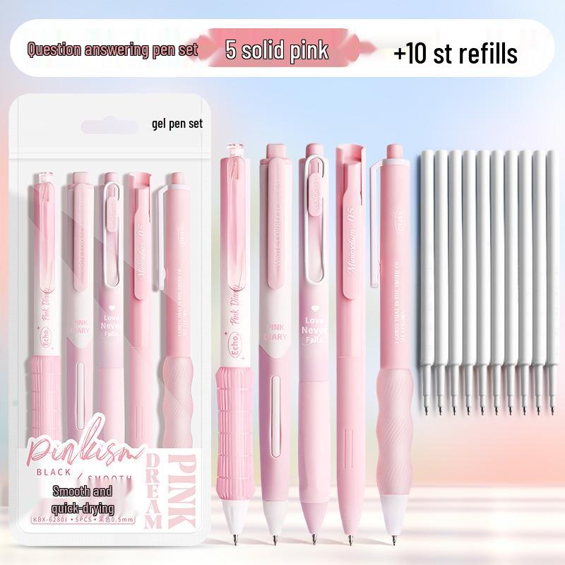 High-Capacity Transparent Practice Pen with Smooth, No-Leak Ink and Replaceable Refill, Designed for Students' Exams.