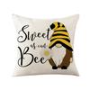 Pillow Cover Sunflower Cartoon Bee Home Decoration Cushion Cover Nordic Style Sofa Pillow Cover