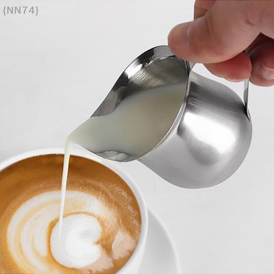 60-240ML Measuring Cup With Pouring Spout Coffeeware Coffee Milk Frothing Pitcher Cup Kitchen Stainless Steel Creamer Pitchers
