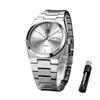 Men's Wristwatch Simple Fashion Casual Business Water-Resistant Stainless Steel Date White Lightweight Comfortable