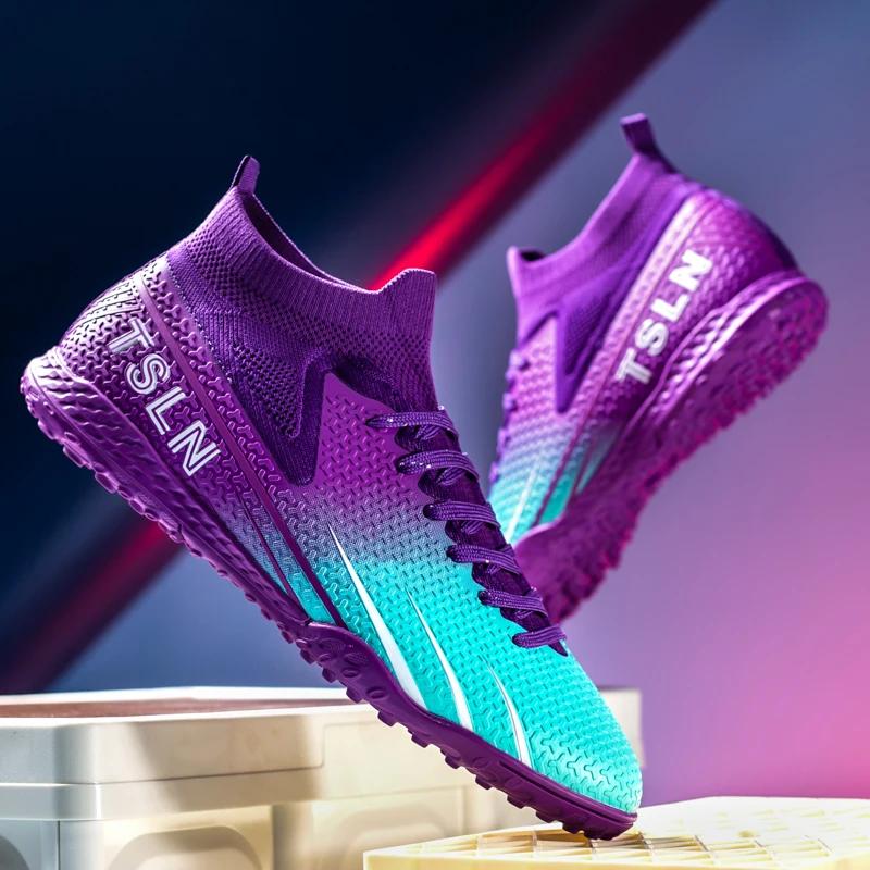 Fashion High Quality Football Shoes Men Original Pro Training Sport Fast Soccer Society Non-slip Childrens Football Boots for Kids