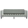 Daybed Light Grey 80x200 Cm Velvet