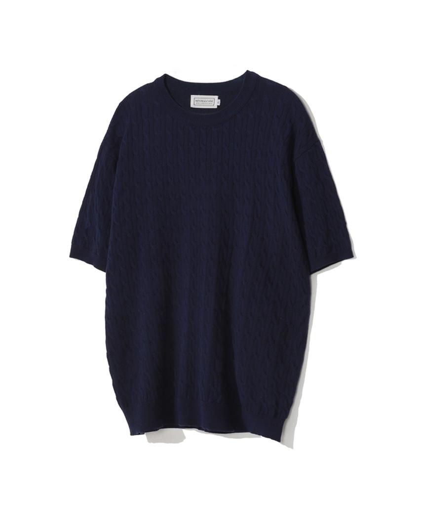 MINIMALCODE Cable Weave Round Half Knit - 4 Colors
