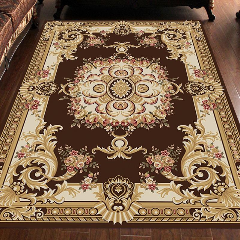 Europe Persia Style Retro Carpet Living Room Sofa Bedroom Bedside Kitchen Entrance Door Rug Non-slip Light Luxury Home Decor Mat