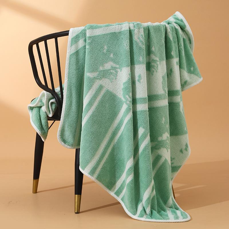 Coral Fleece Double-Sided Quick Dry Towels for Home - Mother-Child & Couple Set