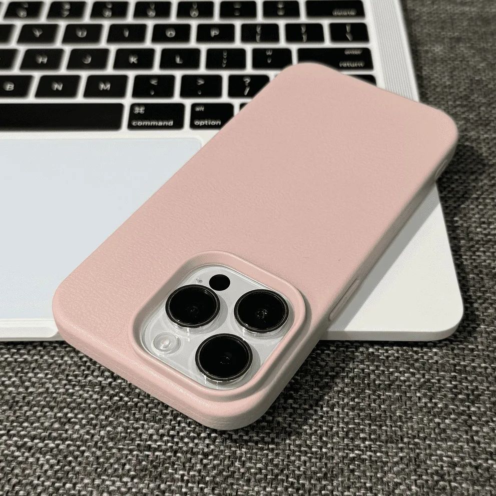 Custodia in Silicone Morbido TPU con Texture Pelle di Litchi per Apple iPhone Air 17 16 15 14 Plus 13 12 11 Pro Max Copertura in Gomma Gel Antiurto