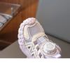 Girls' Breathable Mesh Sports Shoes - Summer 2026, Soft Sole, Hollow Design, Medium to Large Sizes