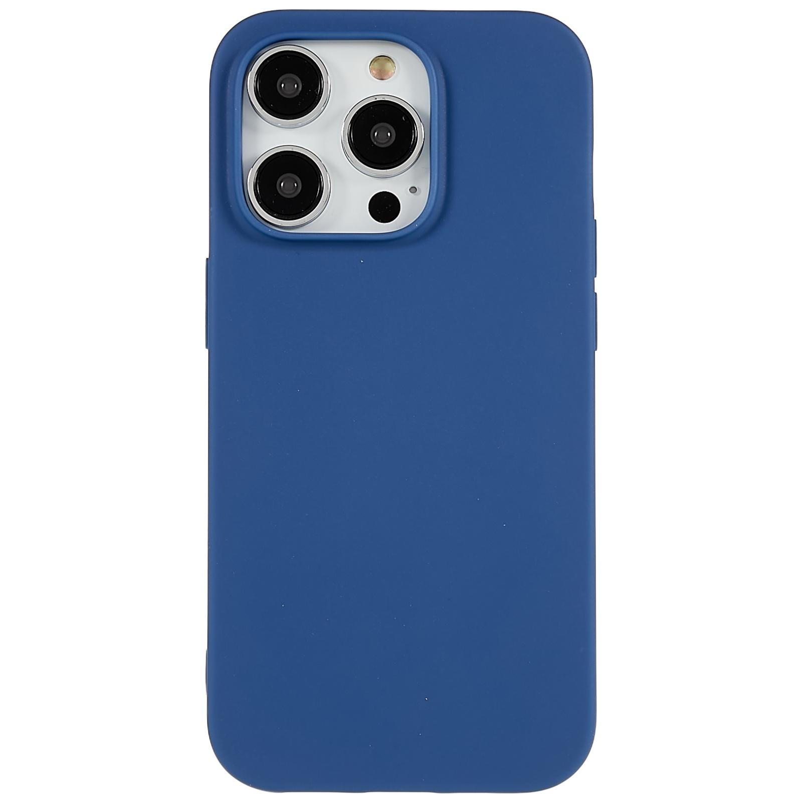 

Для iPhone 13 Pro 6,1 дюйма Задняя крышка, Мягкий ТПУ чехол для телефона с защитой от отпечатков пальцев Матовая защитная крышка Blue